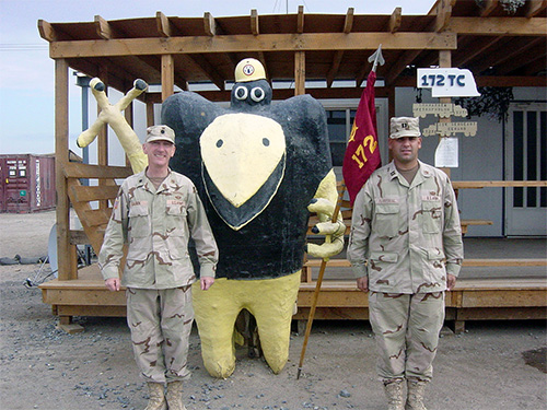 In 1990 the 172d was activated for Operations Desert Shield/Desert Storm brought their mascot The Crow.