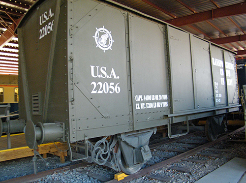 European Service Box Car on display at the TC Museum.