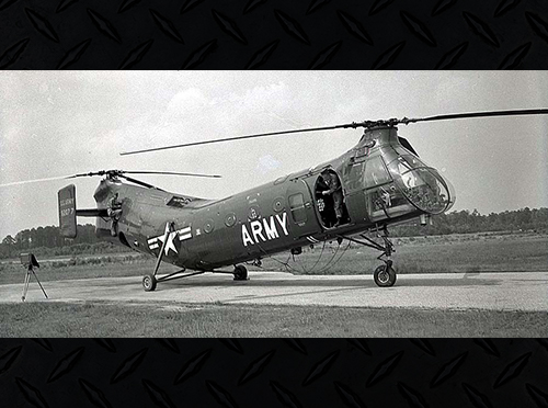 The Cargo Helicopter (CH) - 21 Shawnee was introduced into service in 1950 by the Piasecki Helicopter Corporation.