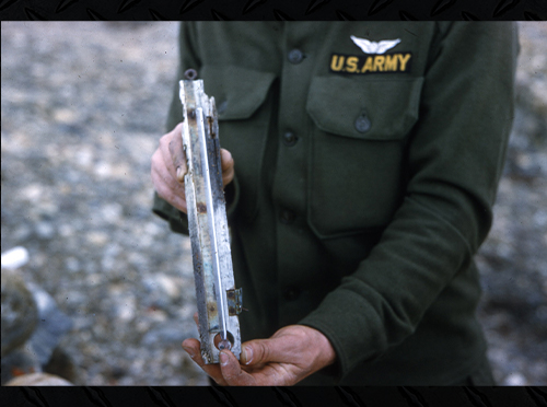This alcohol thermometer was found in the vicinity of Peary's Cape Morris Jessup cairn by CWO Ulysses Morton, a member of the Lead Dog Aviation Element.