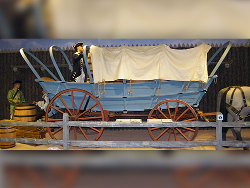 The Conestoga was strictly for carrying cargo and there was no seat for the Wagoner.