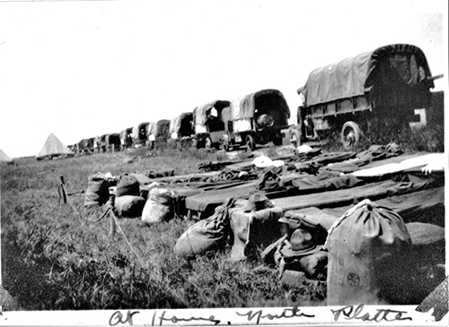 The 1919 Transcontinental Motor Transport Corps Convoy.
