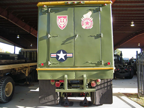The Rear view of the M129A1C was a semitrailer.