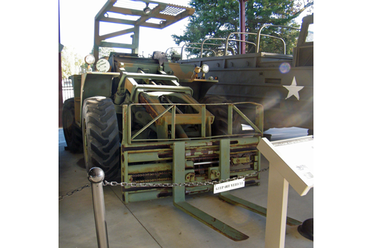ARTFT-6 Rough Terrain Forklift on exhibit at the TC Museum.