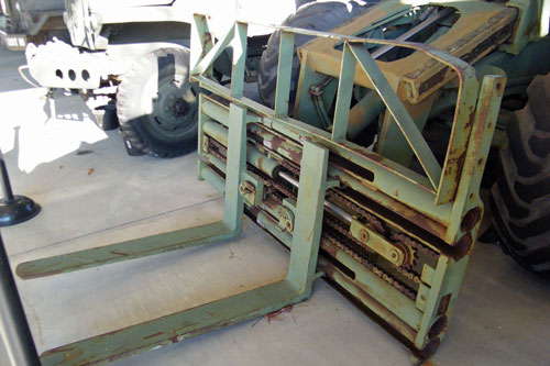 The MHE-200 series used a twenty-four-inch load center on exhibit at the TC Museum.