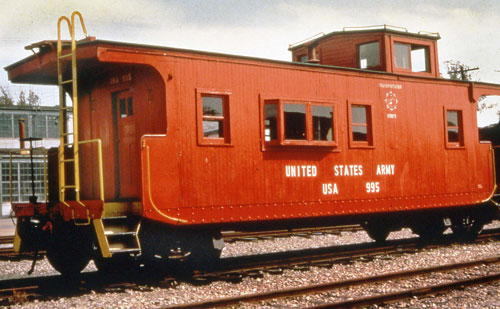 Side view Railway Training Caboose.